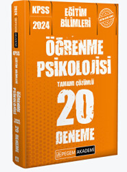 2024 KPSS Eğitim Bilimleri Öğrenme Psikolojisi 20 Deneme - 1