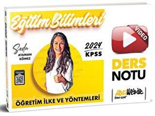 2024 KPSS Eğitim Bilimleri Öğretim İlke ve Yöntemleri Video Ders Notları - 1