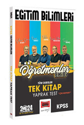 2024 KPSS Eğitim Bilimleri Öğretmenler Ekibi Tek Kitap Tüm Dersler Yaprak Test - 1