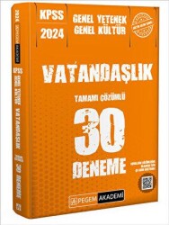 2024 KPSS Genel Kültür Genel Yetenek Vatandaşlık 30 Deneme - 1