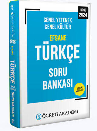 2024 KPSS Genel Yetenek Genel Kültür Efsane Türkçe Soru Bankası - 1