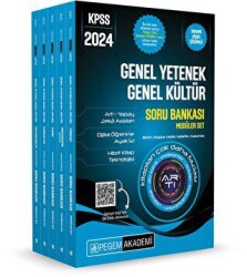 2024 KPSS Genel Yetenek Genel Kültür Tamamı Çözümlü Soru Bankası Seti - 5 Kitap - 1