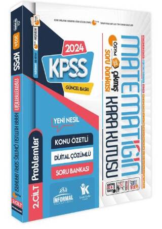 2024 KPSS Matematiğin Kara Kutusu 2. Cilt PROBLEM K.Ö. Dijital Çözümlü ÖSYM Çıkmış Soru Bankası - 1