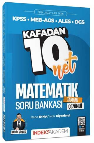 KPSS MEB-AGS ALES DGS Matematik Kafadan 10 Net Soru Bankası Çözümlü - 1