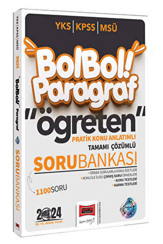 2024 KPSS MSÜ YKS Bol Bol Öğreten Paragraf Pratik Konu Anlatımlı Tamamı Çözümlü Soru Bankası - 1