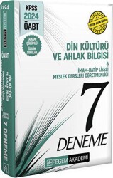 2024 KPSS ÖABT Din Kültürü ve Ahlak Bilgisi İmam Hatip Lisesi Öğretmenliği Tamamı Çözümlü 7 Deneme - 1