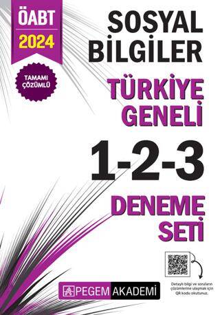 2024 KPSS ÖABT Sosyal Bilgiler Tamamı Çözümlü Türkiye Geneli 1-2-3 3`lü Deneme Seti - 1