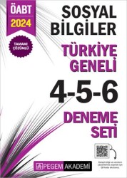 2024 KPSS ÖABT Sosyal Bilgiler Tamamı Çözümlü Türkiye Geneli 4-5-6 3`lü Deneme Seti - 1