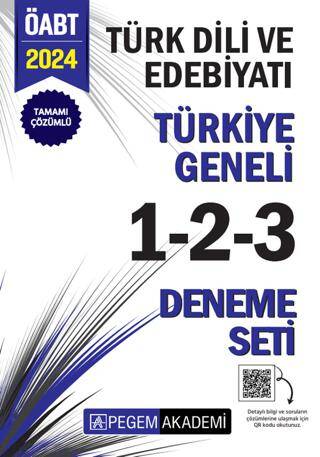 2024 KPSS ÖABT Türk Dili ve Edebiyatı Tamamı Çözümlü Türkiye Geneli 1-2-3 3`lü Deneme Seti - 1