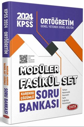 2024 KPSS Ortaöğretim Soru Bankası Modüler Fasikül Set Karekod Çözümlü - 1