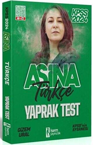 2024 KPSS Türkçe Aşina Yaprak Test - 1