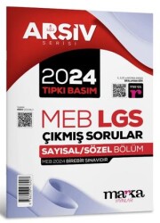 2024 LGS 8. Sınıf Arşiv Serisi Tıpkı Basım Çıkmış Sorular Tamamı Video Çözümlü - 1