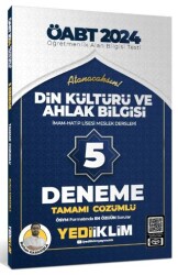 2024 ÖABT Din Kültürü ve Ahlak Bilgisi İmam-Hatip Lisesi Meslek Dersleri Tamamı Çözümlü 5 Deneme - 1