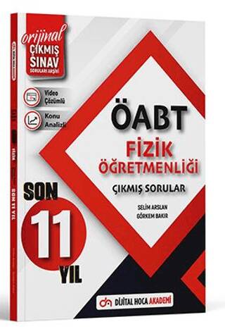 ÖABT Fizik Son 11 Yıl Orijinal Çıkmış Sınav Soruları Video Çözümlü-Konu Analizli - 1