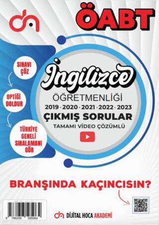 ÖABT İngilizce Öğretmenliği Son Beş Yıl Çıkmış Sorular Tamamı Video Çözümlü - 1