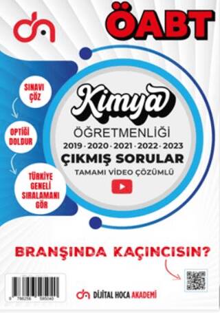 ÖABT Kimya Öğretmenliği Son Beş Yıl Çıkmış Sorular Tamamı Video Çözümlü - 1