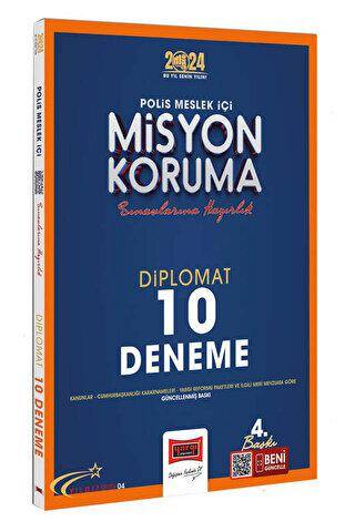 2024 Polis Meslek İçi Misyon Koruma Sınavlarına Hazırlık Yıldız Serisi Diplomat 10 Deneme - 1