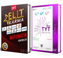 2024 TYT Türkçe 12 li Deneme + Elit Karma TYT Matematik 10 Branş Deneme 2 Kitap - 1