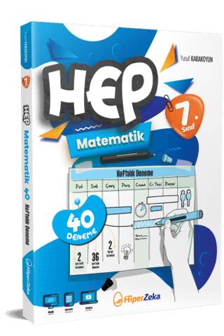 2025 7. Sınıf Haftalık HEP Matematik 40 Deneme - 1