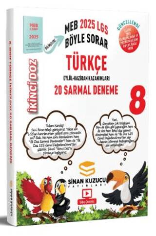 2025 8. Sınıf İkinci Doz Sarmal Branş Denemeleri Türkçe - 1