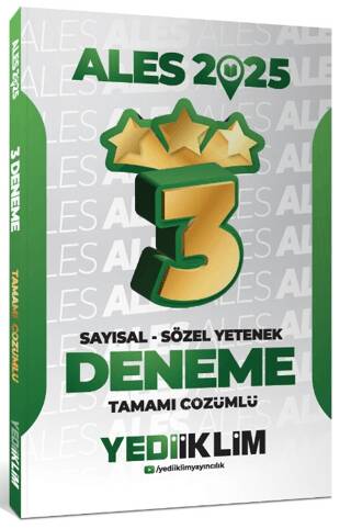 2025 ALES Sayısal Sözel Yetenek Tamamı Çözümlü 3 Yıldız Deneme - 1