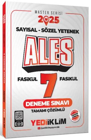 2025 ALES Sayısal Sözel Yetenek Tamamı Çözümlü 7 Fasikül Deneme Sınavı - 1