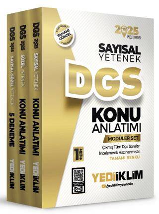 2025 DGS Modüler Set Sayısal Bölüm-Sözel Bölüm-Deneme - 1