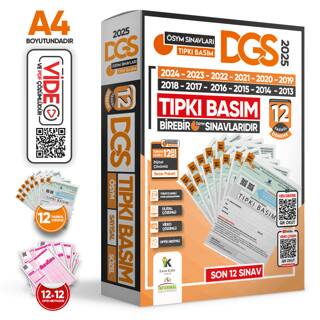 2025 DGS ÖSYM Tıpkı Basım 12li Deneme Paketi - 1