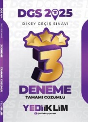 2025 DGS Tamamı Çözümlü 3 Yıldız Deneme - 1