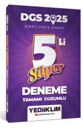 2025 DGS Tamamı Çözümlü Süper 5li Deneme - 1