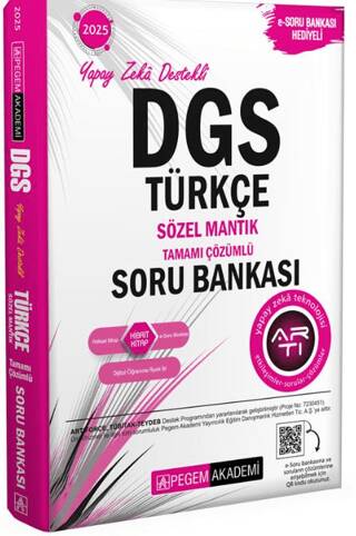 2025 DGS Türkçe Sözel Mantık Tamamı Çözümlü Soru Bankası - 1