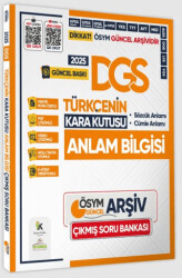 2025 DGS Türkçenin Kara Kutusu Anlam Bilgisi Sözcük-Cümle PDF ve Video Çözümlü Konu Özetli Soru Bankası - 1