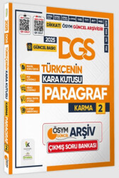 2025 DGS Türkçenin Kara Kutusu Karma Paragraf 2 Konu Özetli Çıkmış Soru Havuzu Bankası - 1