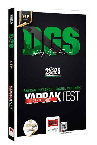 2025 DGS VİP Sayısal-Sözel Yetenek Çek Kopart Yaprak Test - 1