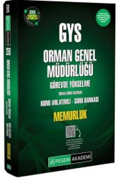 2025 GYS Orman Genel Müdürlüğü Görevde Yükselme Sınavlarına Hazırlık Konu Anlatımlı Soru Bankası - 1