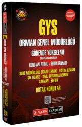 2025 GYS Orman Genel Müdürlüğü Görevde Yükselme Sınavlarına Hazırlık Konu Anlatımlı Soru Bankası - Ortak Konular - 1