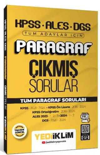 2025 KPSS ALES DGS Tüm Adaylar İçin Paragraf Tamamı PDF Çözümlü Çıkmış Sorular - 1