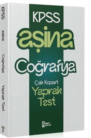 2025 KPSS Aşina Coğrafya Çek Kopart Yaprak Test - 1