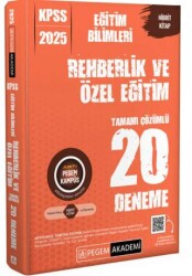 2025 KPSS Eğitim Bilimleri Rehberlik ve Özel Eğitim Tamamı Çözümlü 20 Deneme - 1