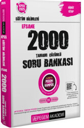 2025 KPSS Eğitim Bilimleri Tamamı Çözümlü Efsane 2000 Soru Bankası - 1