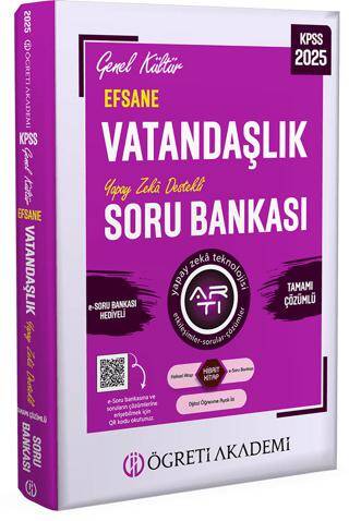 2025 KPSS Genel Kültür Efsane Vatandaşlık Tamamı Çözümlü Soru Bankası - 1