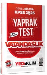 2025 KPSS Genel Kültür Vatandaşlık Çek Kopart Yaprak Test - 1