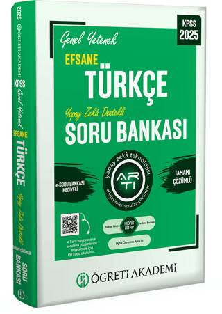 2025 KPSS Genel Yetenek Efsane Türkçe Tamamı Çözümlü Soru Bankası - 1