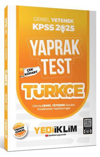 2025 KPSS Genel Yetenek Türkçe Çek Kopart Yaprak Test - 1