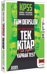 2025 KPSS GK-GY Tüm Dersler 5i Bir Arada Tek Kitap Çek Kopart Yaprak Test - 1