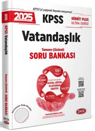 2025 KPSS Hibrit Plus Ultra Serisi Vatandaşlık Soru Bankası - Karekod Çözümlü - 1