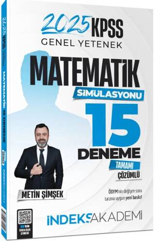 2025 KPSS Matematik 15 Deneme Çözümlü - Metin Şimşek İndeks Akademi Yayıncılık - 1