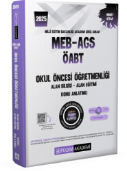 2025 MEB-AGS-ÖABT Okul Öncesi Öğretmenliği Alan Bilgisi - Alan Eğitimi - Konu Anlatımlı - 1