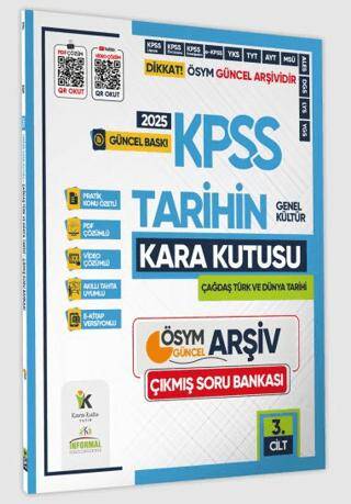 2025 KPSS Tarihin Kara Kutusu 3.Cilt PDF ve Video Çözümlü Konu Özetli ÖSYM Çıkmış Soru Havuzu Bankası - 1