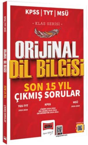 2025 KPSS TYT MSÜ Klas Serisi Orijinal Dil Bilgisi Son 15 Yıl Çıkmış Sorular - 1